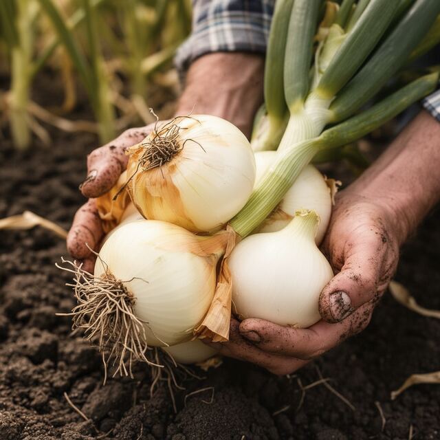 Cebolla de Huevo Blanca orgánico — VitaOrgánicos