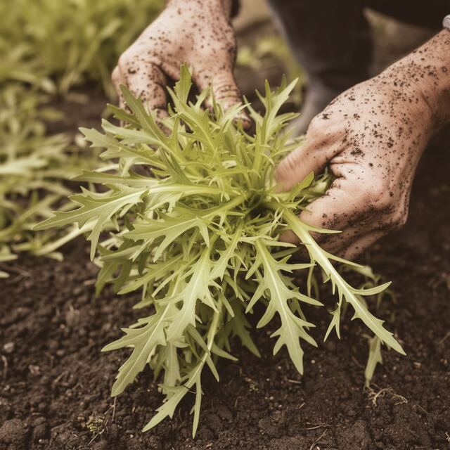 Lechuga Mizuna Verde orgánico — VitaOrgánicos