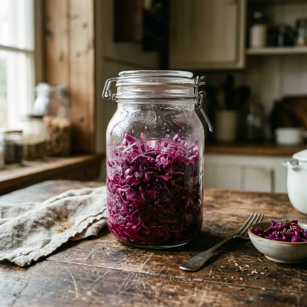 Chucrut Morado Casero (Fermento Probiótico)